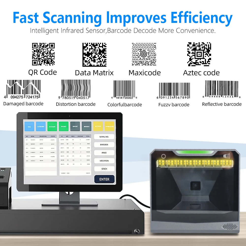 Auto Scan Reader NT 4600 2D Barcode & QR Code Scanner for PC - USB ...