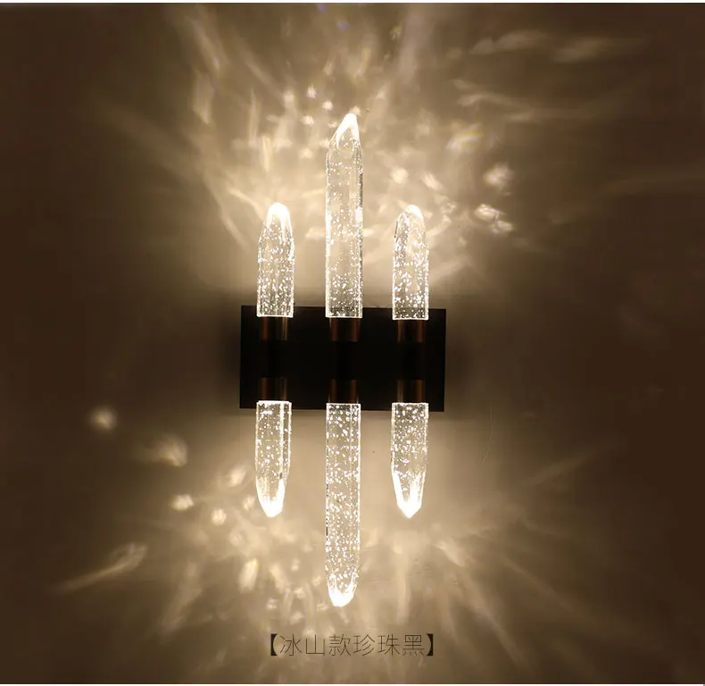 Meerosee Bubble Crystal Wall Mount Lamp Shades Wall Lamp Bedside Wall Light Modern Light Fixtures Hotel Sconce MD86805