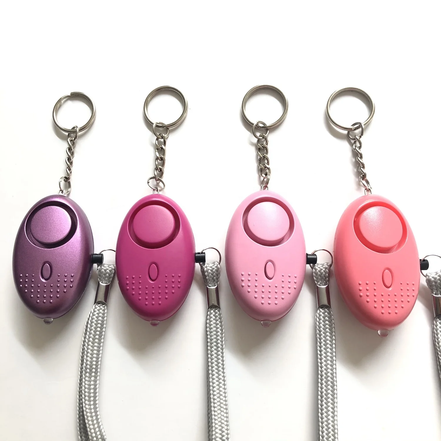 130DB LED Portable Emergency SOS Security Self Defense Alarm Keychain Personal Alarm for Women Children Elders Alarm Keychain