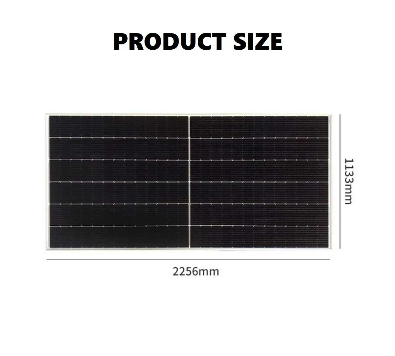 Double Sided Photovoltaic Module High Quality 530w 550 Solar Panel Double Glass Double Sided 132 1282