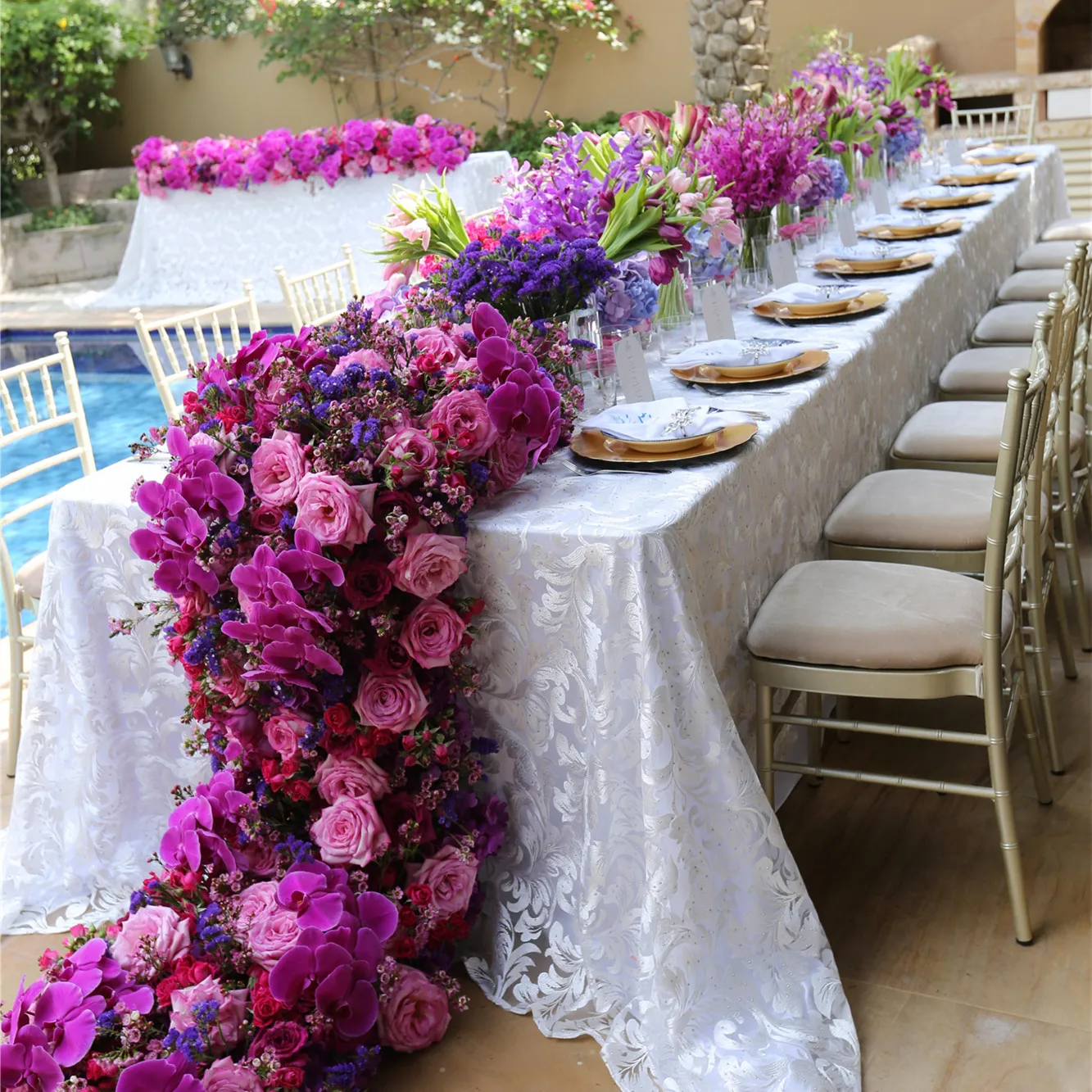 GIGA Leaf Artificial Table Runner Panel for Wedding Valentine's Day New Year and Thanksgiving Decorations