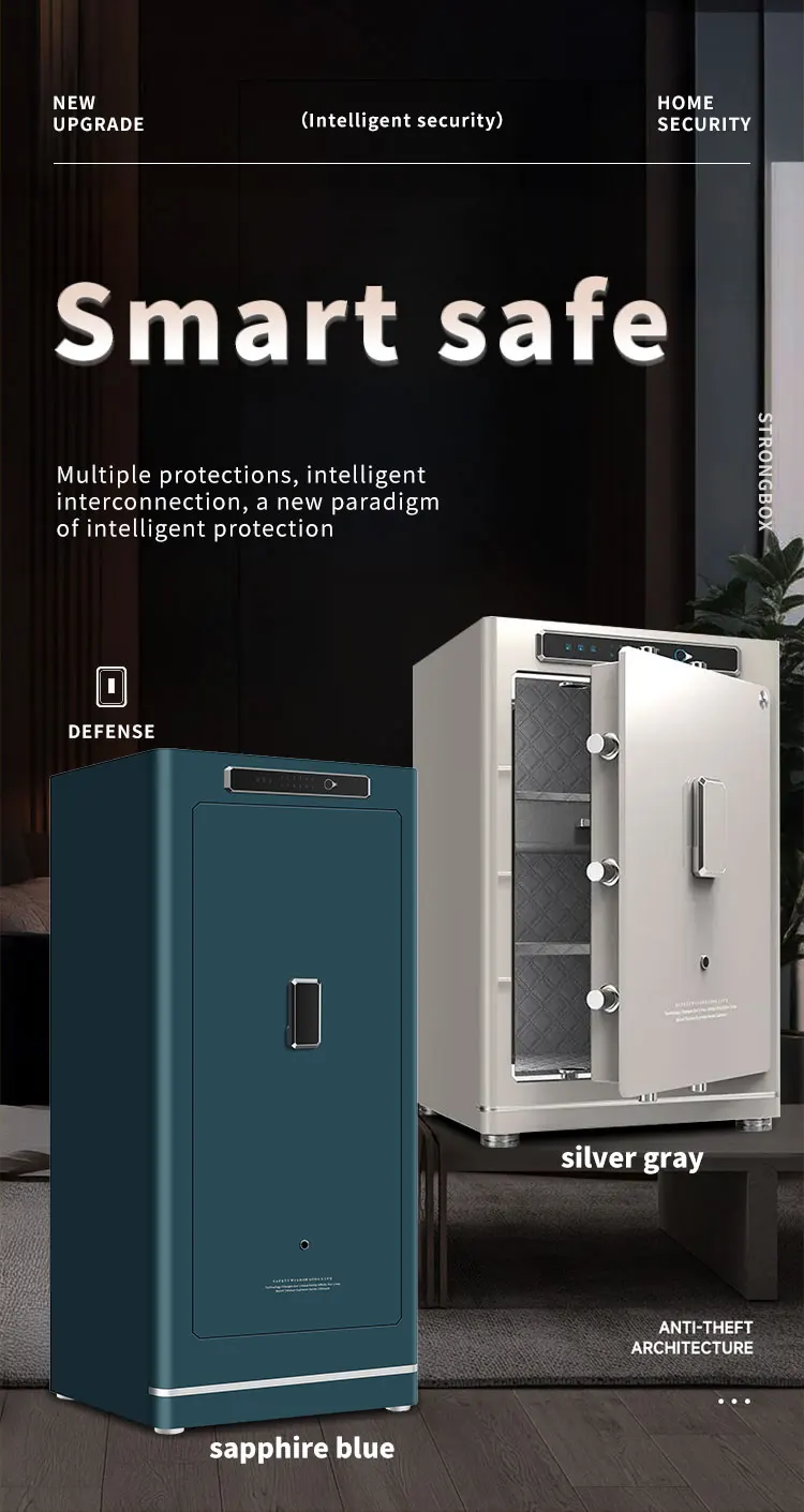 CEQSAFE TUYA APP Anti-Theft All-Steel Hotel Office Home Safe Intelligent Fingerprint Fireproof Simple Box Password Safe supplier