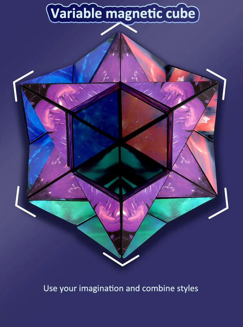 2023 Popular Cube Set Deformation Box 3d Infinite Geometric Fidget Cube Children's Puzzle Toy