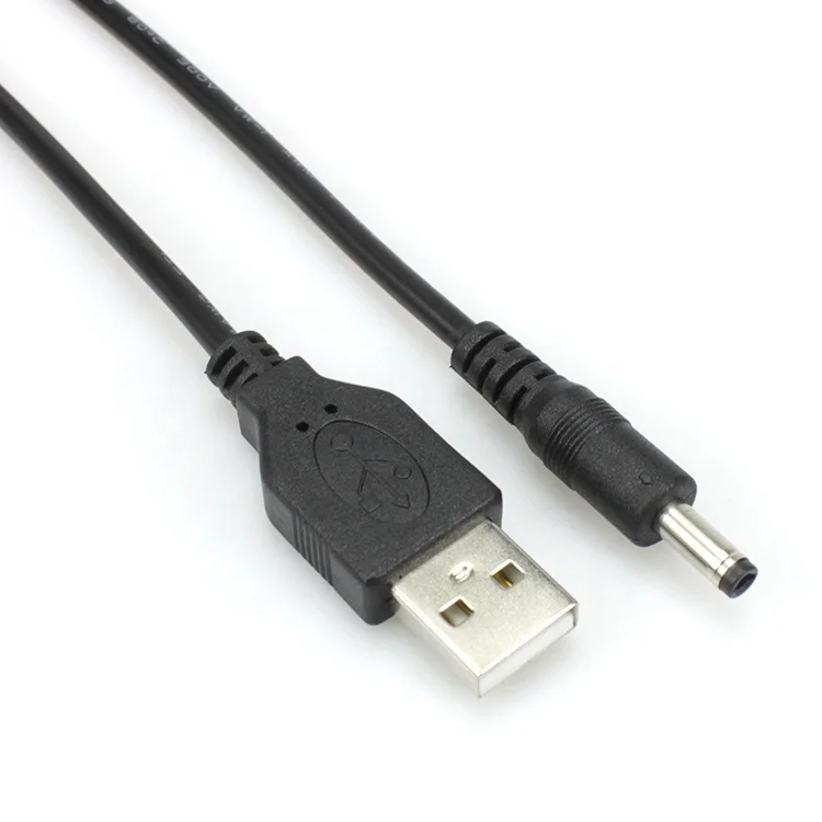 USB Male To 4.0x1.7mm 5V DC Barrel Jack Connector Cable Charge Cord Power Supply 