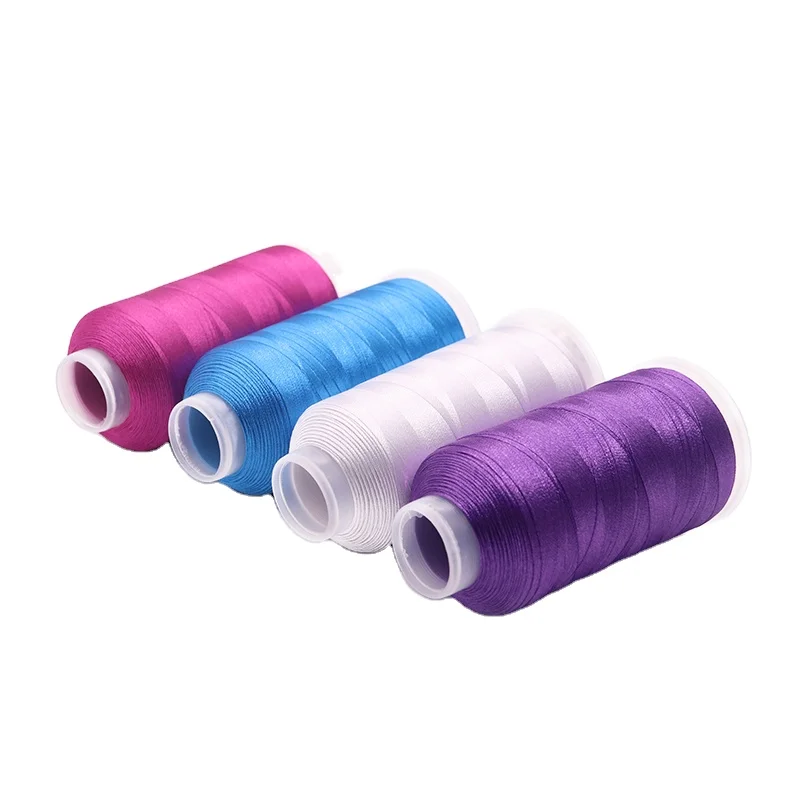 2 100 polyester embroidery sewing thread high tenacity polyester yarn for clothes-9