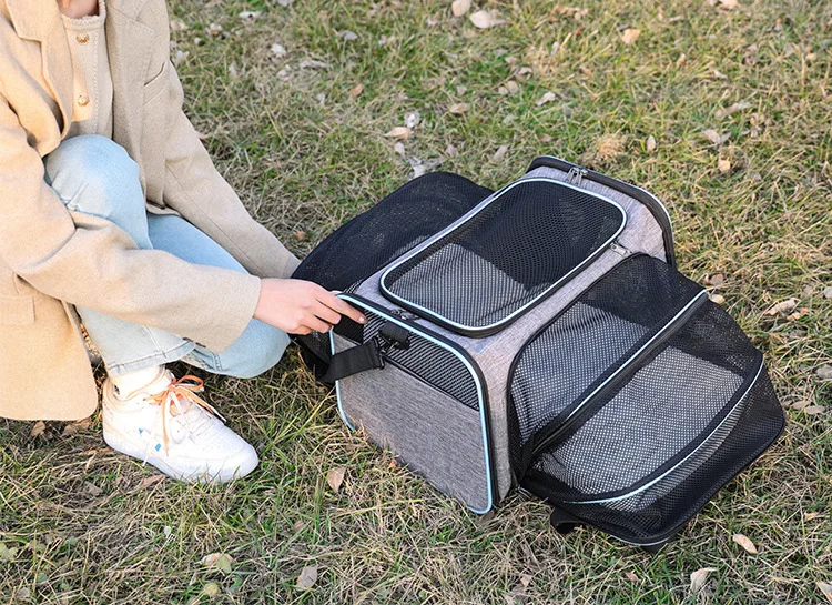 Reflective Airline Approved Breathable Foldable Soft Sided Mesh Outdoor