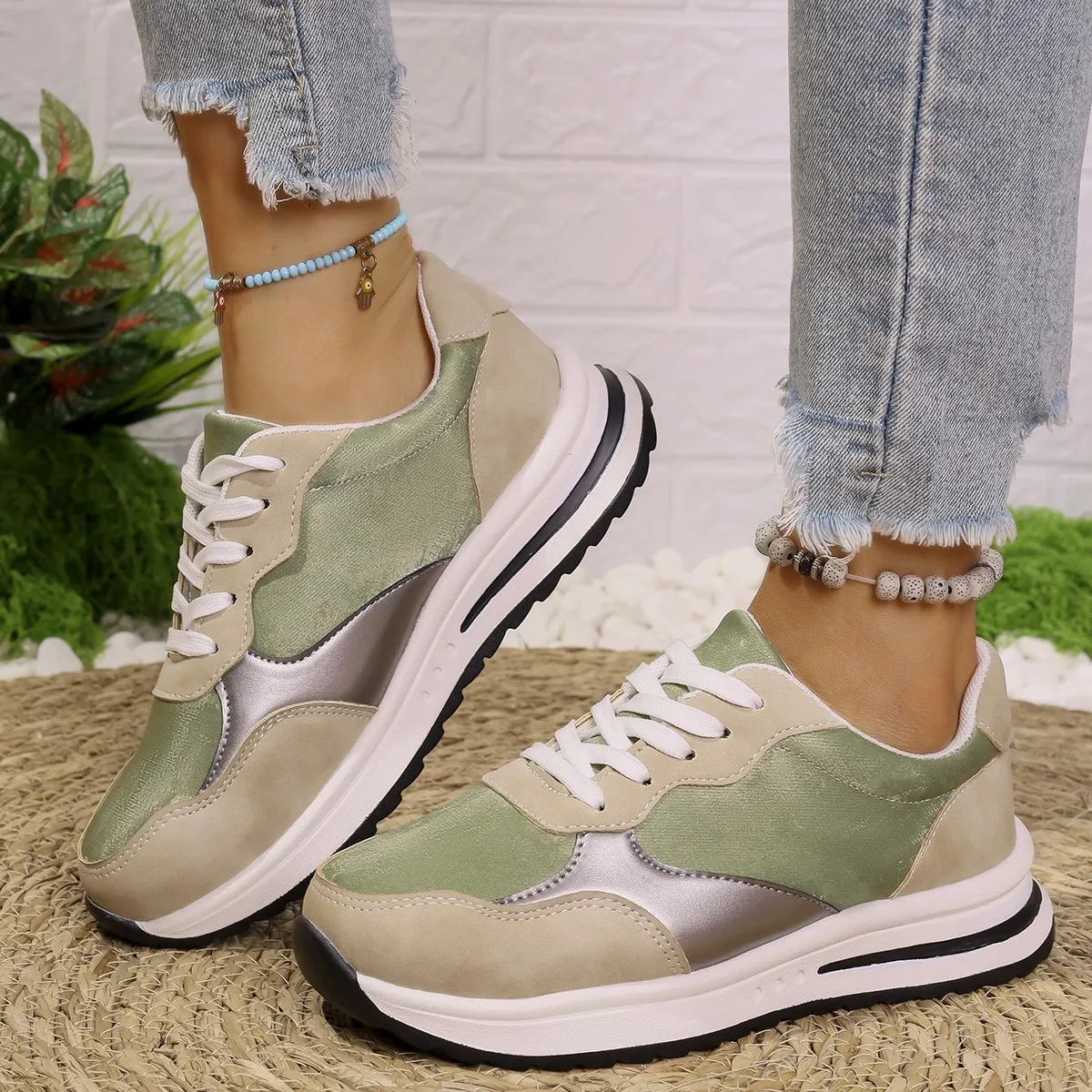 Walking Shoes Ladies Smart Casual Trainers Comfortable Sneakers