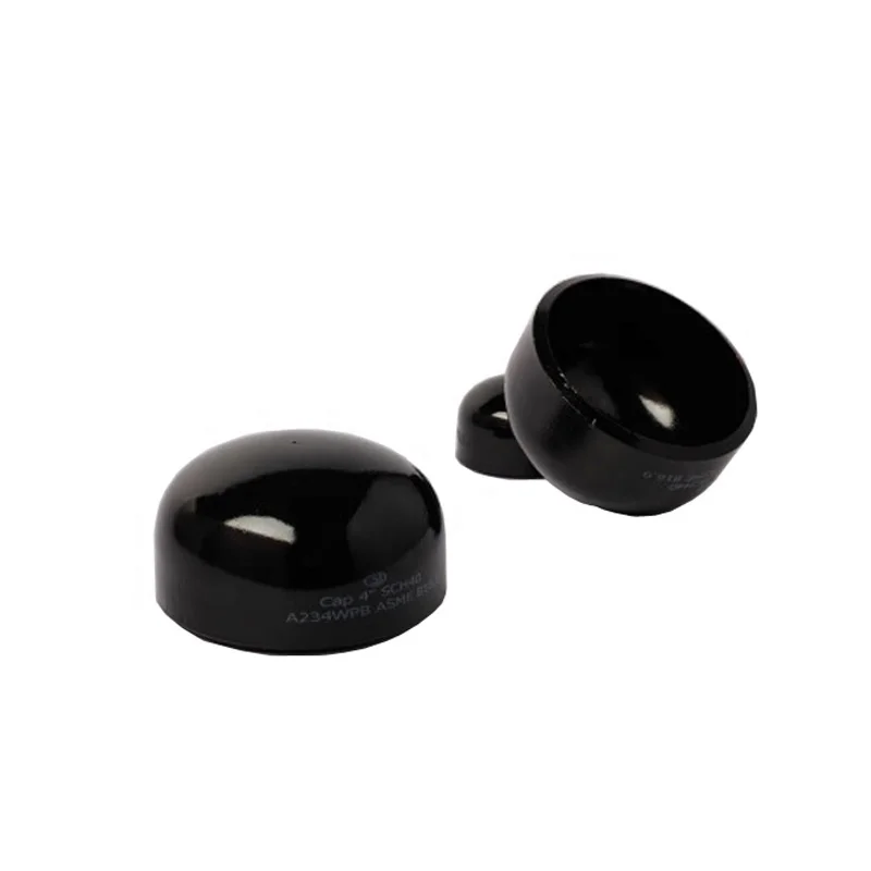 Low Pressure Carbon Steel Pipe Cap Elliptical Dished End Casting Technique Smooth Surface Butt Welded Pipe Fitting End Cap