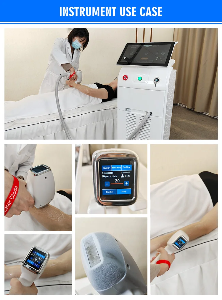 Professional 808nm Diode Laser Hair Removal Machine With 2500W Power Water Cooling 15.6inch Touch Screen