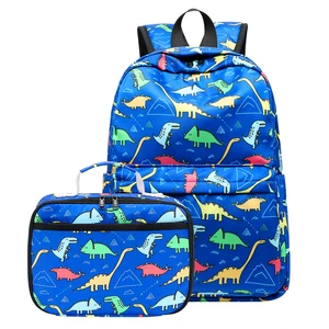 Wholesale Custom Children School Bags and Lunch Bag Set Boy Backpack