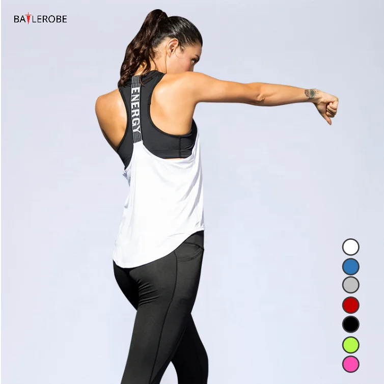 
BATTLEROBE Wholesale women Sports tank top woman Quick Dry Comfortable Fitness Gym Sports Sleeveless Wear Clothing crop Top 