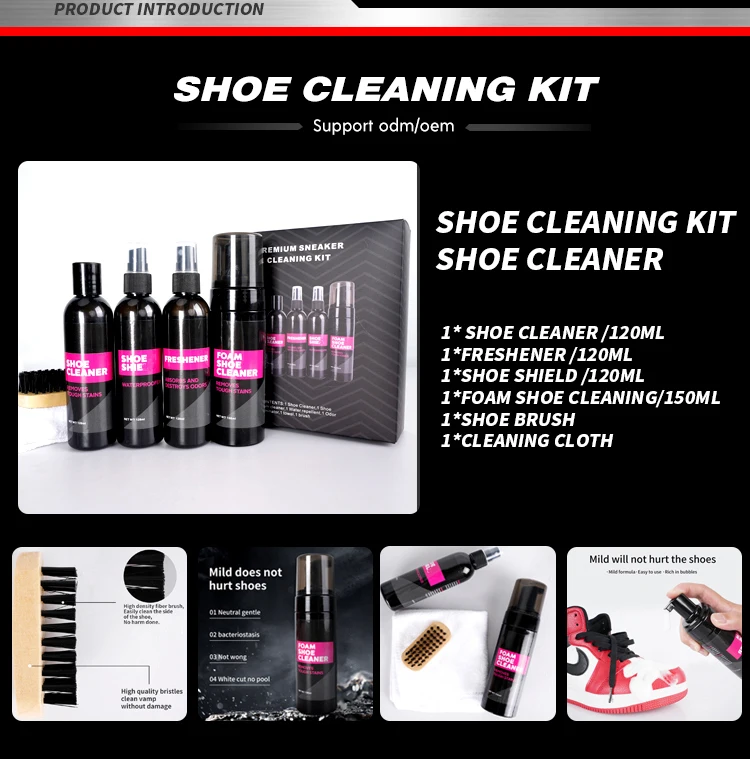 Oem Factory Custom Shoe Cleaning Kit Clean Shoes Shoe Cleaner Sneaker