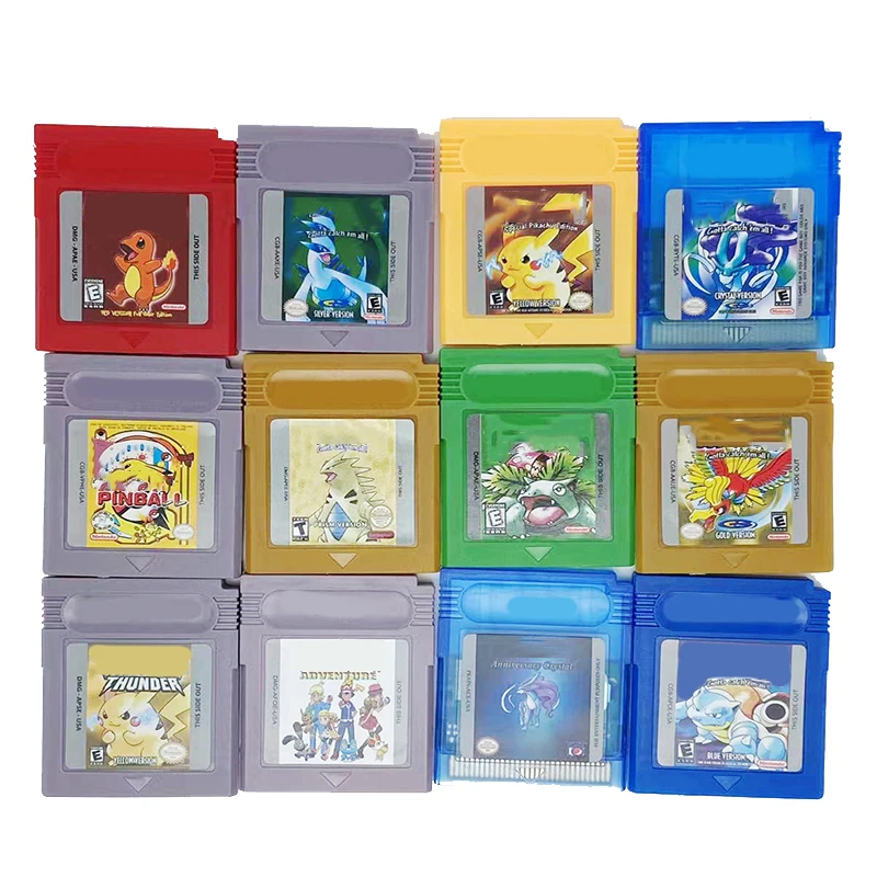 Pokemon Gameboy Color Memory Card Cartridge Only Poke Red Blue