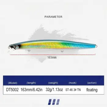Stainless Steel Japanese-style Long-cast Lure Minnow Dead-float System Vibrating Twitch-and-pause Action Bass Mandarin Fish – Minnow – view 5