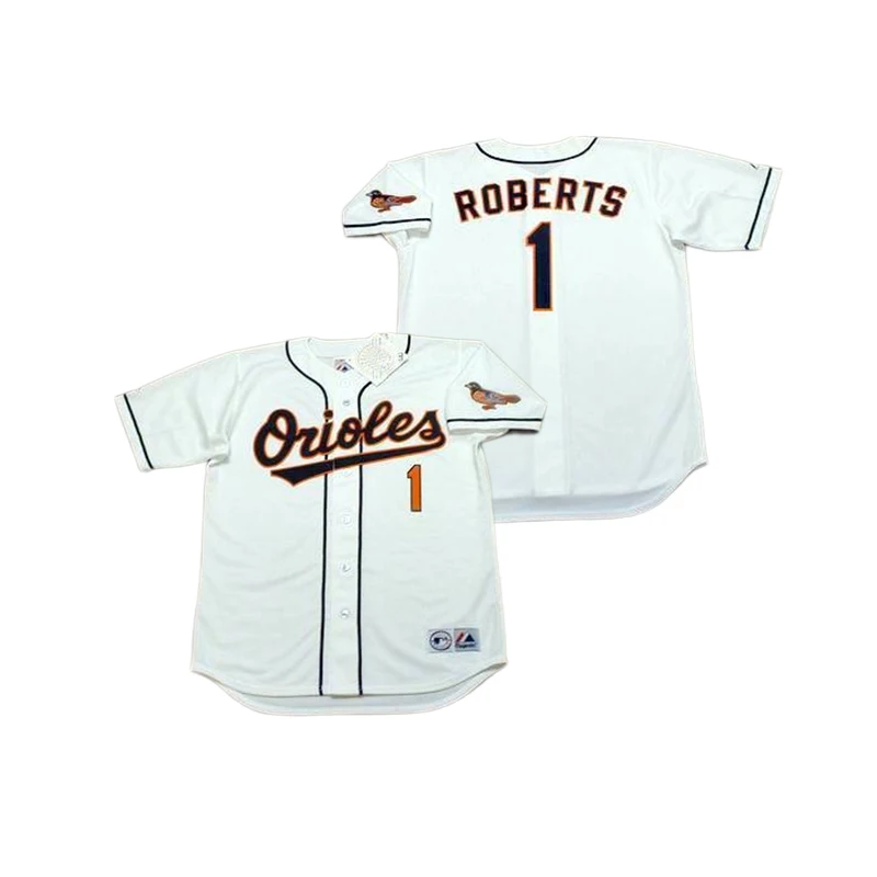 Wholesale Baltimore Orioles #1 Brian Roberts White Baseball