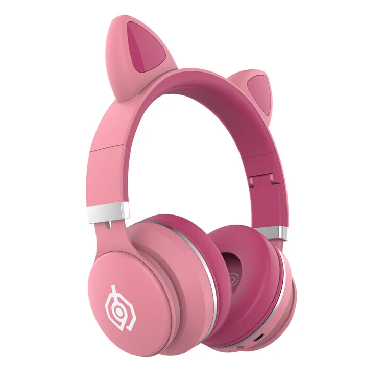 Auriculares Inalámbricos Con Micrófono Para Niños,Audífonos Manos Libres  Con Luz Led Y Micrófono Luminoso - Buy Gato-bluetooth-auriculares,Auriculares  De Oído De Gato,Gato Rosa Auriculares De Oído Product on Alibaba.com