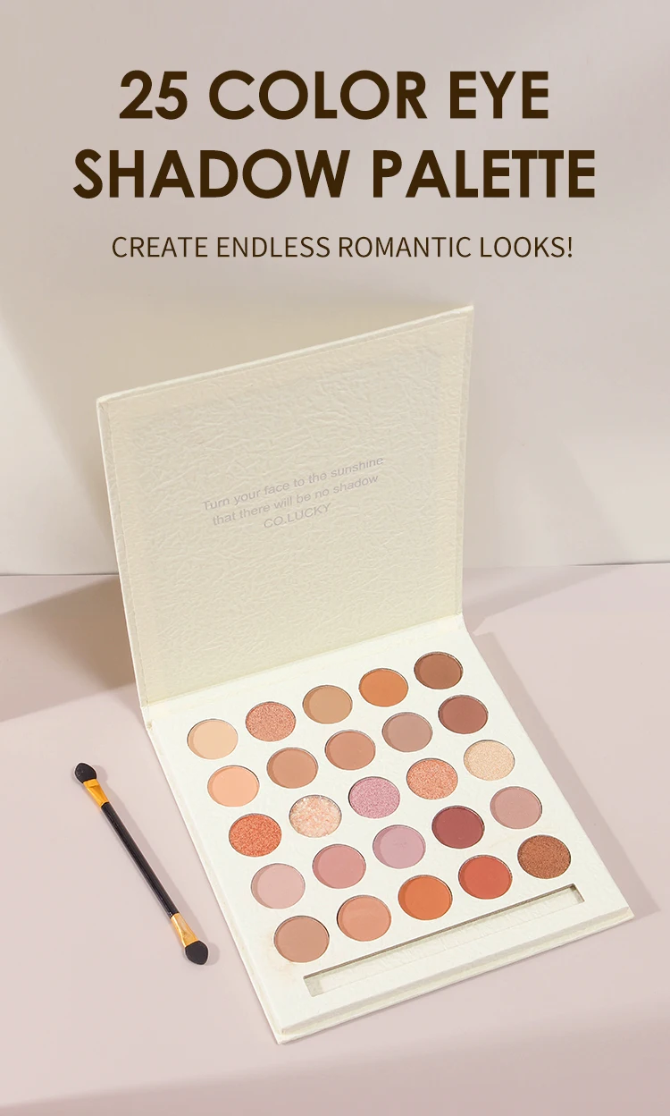 Custom Eyeshadow Palette With Make Up Eye Shadow Applicator Soft Silky