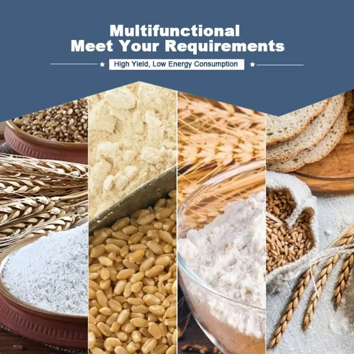 Factory Directly Sale Complete Set of Multifunction Small Wheat Flour Production Mill for Flour Grinding