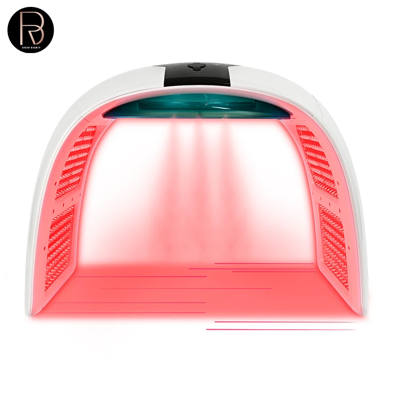 Professional PDT LED Light Therapy Machine 7 Color LED Face Mask with Handheld Nano Spray for US UK & South Africa Plug Types
