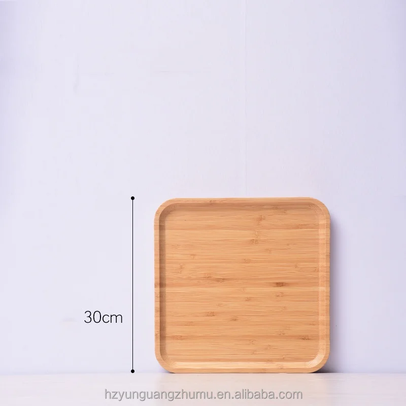 Factory Direct Sales New Chinese Style Beech Tea Trays Solid Wood Square Wooden Pallets with Engraving Carving Type