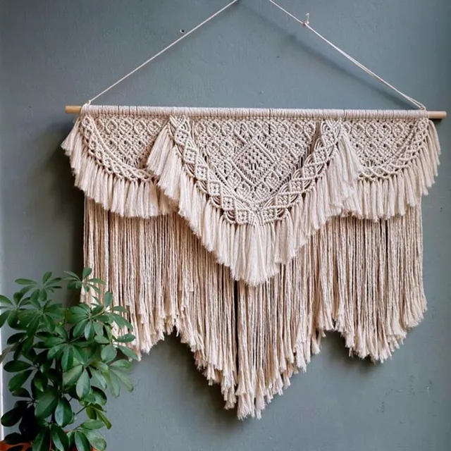 Contton wall decorations for home tapestry art macrame wall hanging tapestry sea macrame wall hanging for sale