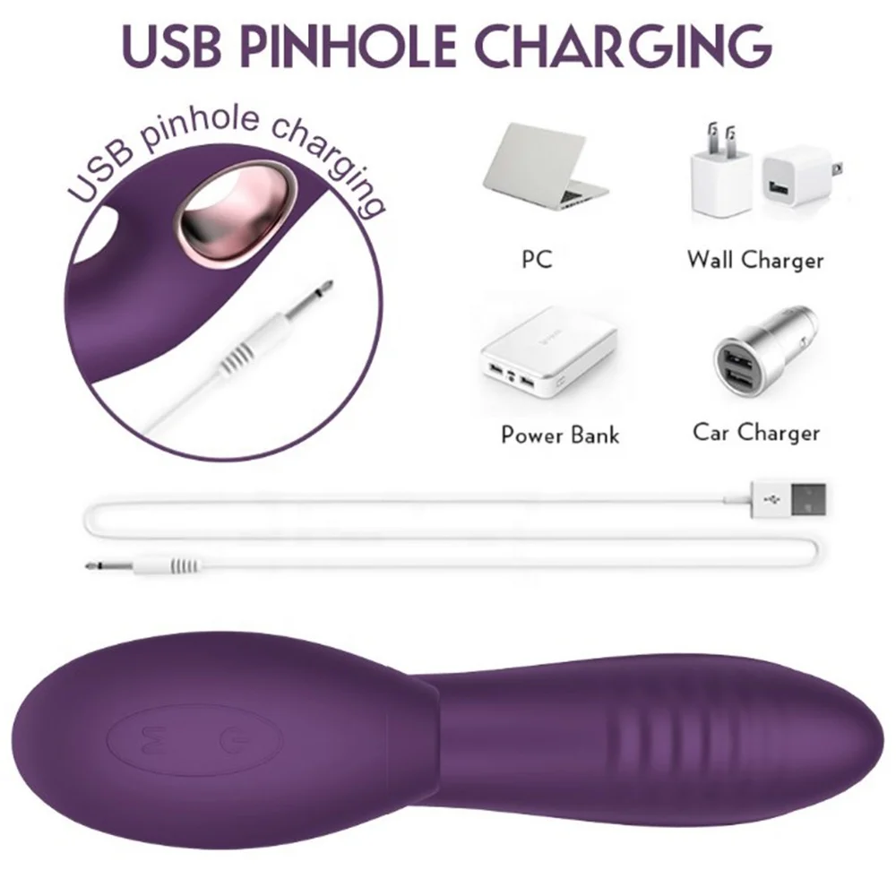 Customized Multiple Adult Sexual Clitoral Stimulator Purple Silicone Rabbit Vibrators for Women