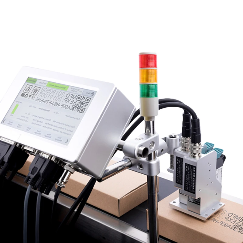 Faith Online Automatic Digital Thermal Inkjet Printer Double Sprinkler Multi-Language TIJ Coding Machine for Tube Bill Printing