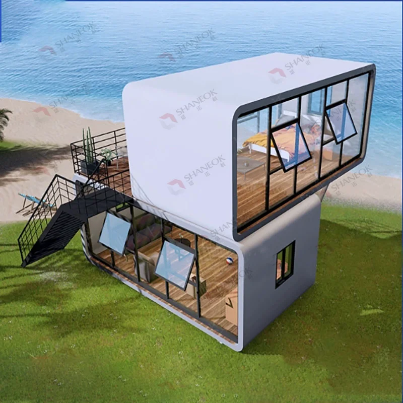 Prefab Detachable Container House Apple Capsule Office Tiny Cabin Indoor Apple Cabin House