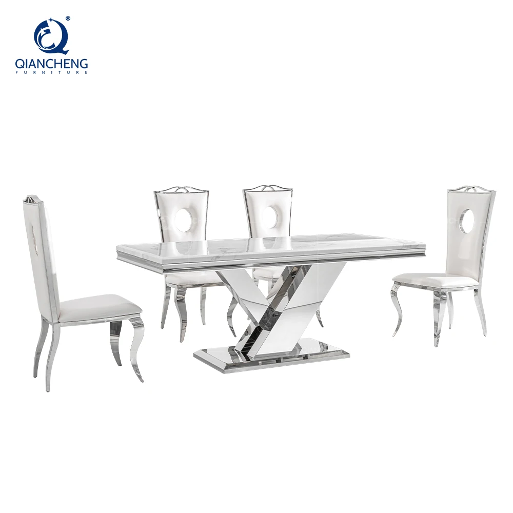 Cream Color 10 People Dining Table Set for 12 Furniture Supplier in China Farmhouse 16 Seater Dining-table Guangdong