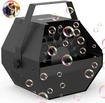 Professional Automatic Black Bubble MachineDurable Metal Bubble Machine with Upgraded Quiet Motor Smoke Bubble Machine Weddings