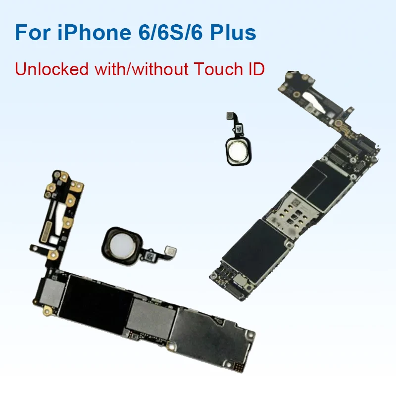 Motherboard for Iphone Board Original Unlocked Logic Board for Iphone 6 6s 6p 6s Plus 7 7p 8 8p With Without Touch Id