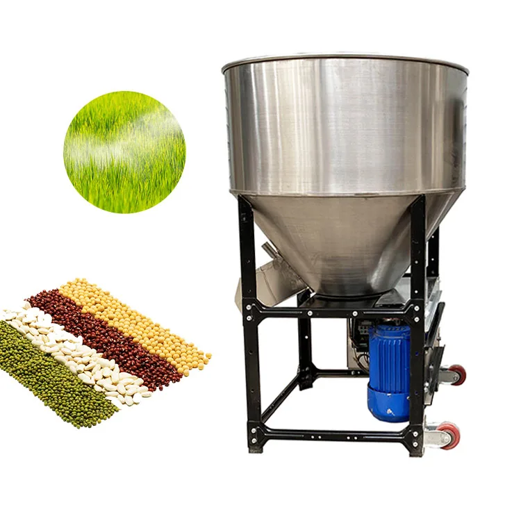 Grain Seed Mixer Animal Poultry Feed Mixing Machine Food Coffee Powder MixerSmall Seed Coating Machine