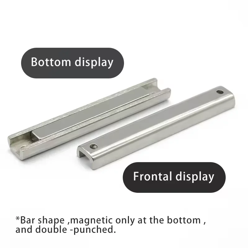 product n52 super strong  channel neodymium magnet with two countersunk hole rectangular pot magnet-62