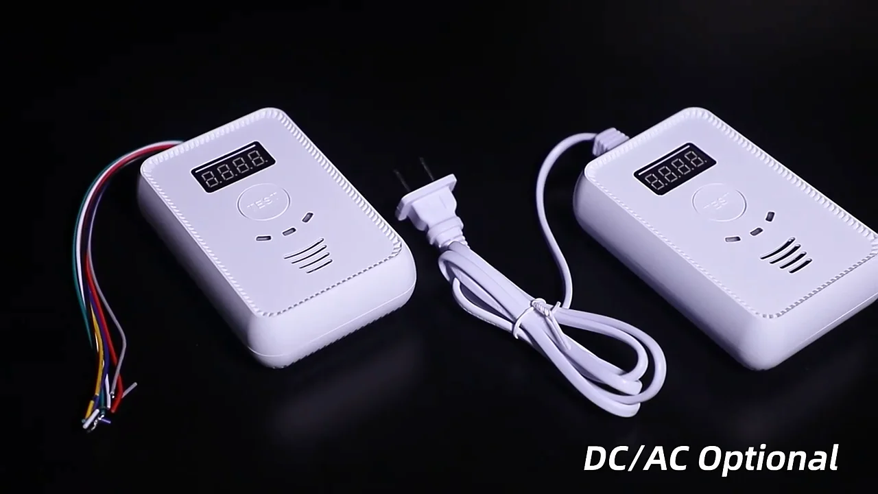 Fire Alarm Combustible Lpg Leak Detector De Gas Natural With Solenoid