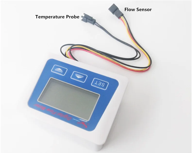 Total Accumulate Flow Meter LCD-S Digital Display+S401 Micro OD7.2 Magnetic Water Flow Switch POM Impeller Flow Sensor 0.3-6LPM
