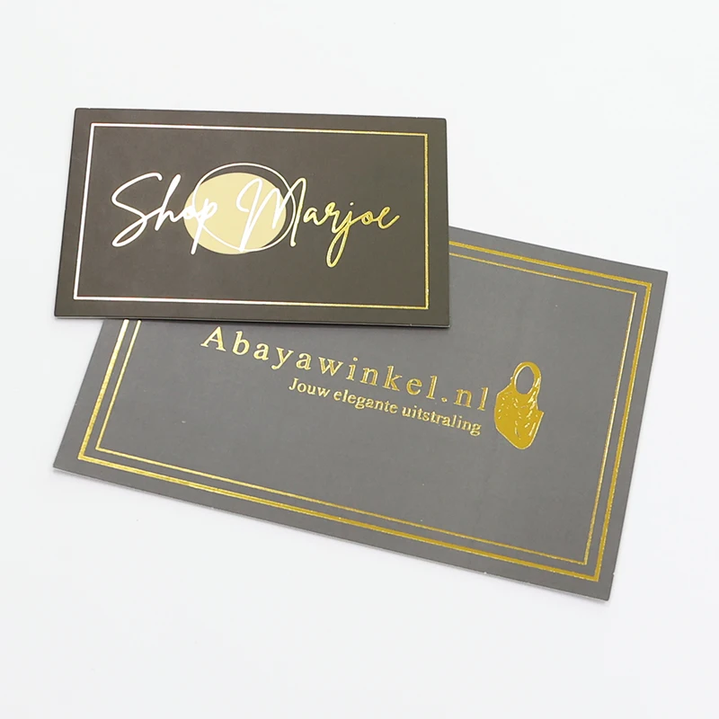 Luxury Gold Foil Stamping Custom Bags - Black Cardboard