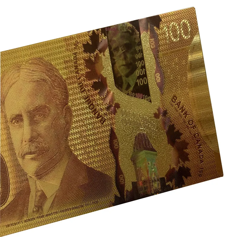 2023 Canadian 100 Dollar Money Collection CAD 100 Gold Canada Dollar Bills