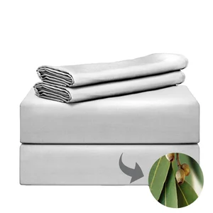 Honeymoon Luxury Cooling Bamboo Lyocell Fabric Cotton Bulk Bed Sheets Nature Softer Than Silk Bedding Bed Cover Sheet Set