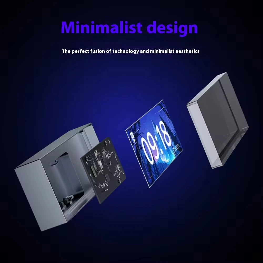 IPSTUBE Tube Clock DIY Desktop Ornaments Quantum Weather Clock