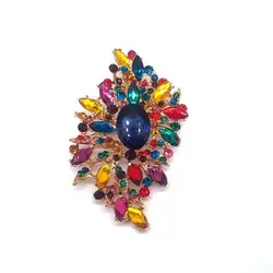 YOQUCOL Spilla da donna in stile vintage, con cristalli austriaci, a