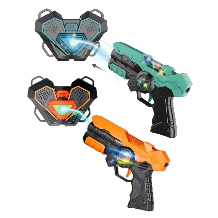 Новинка игрушечный лазерный пистолет с биркой дальним радиусом действия набор лазерного пистолета и жилета для детей взрослых игры в помещении на улице