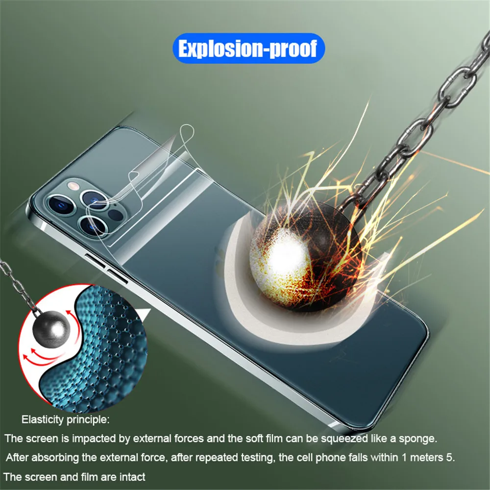 Гидрогелевая пленка RICOO для iPhone 13, 7, 8 Plus, 6, полное покрытие, ТПУ, защита экрана 11, 12, 13 Pro, mini XR, X, XS, Max SE 2020, задняя пленка