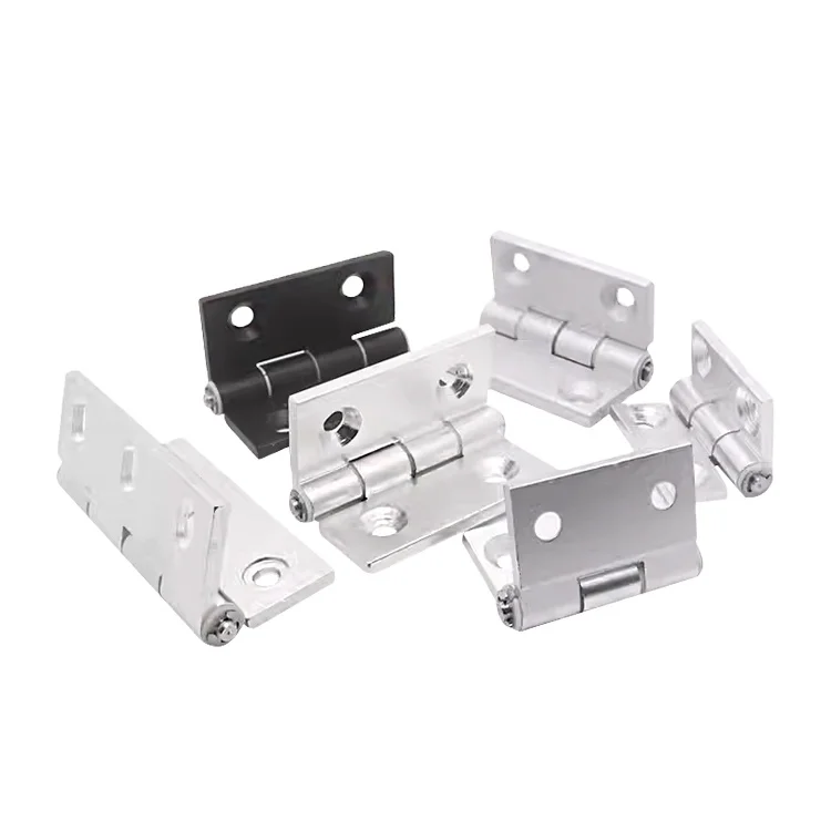 Aluminum Profile Hinges 2020/030/4040/4545/5050 Precision Machined Aluminum Hinges for Cabinets