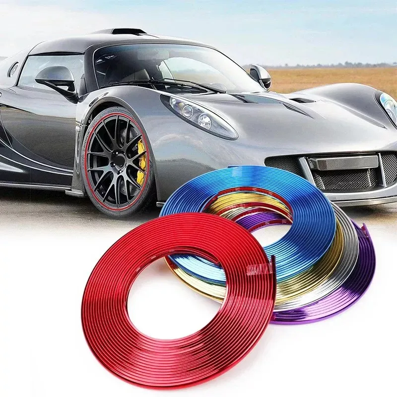 Guard Line Rims Strips Car Styling Plating 8m Wheel Hub Rim Tire