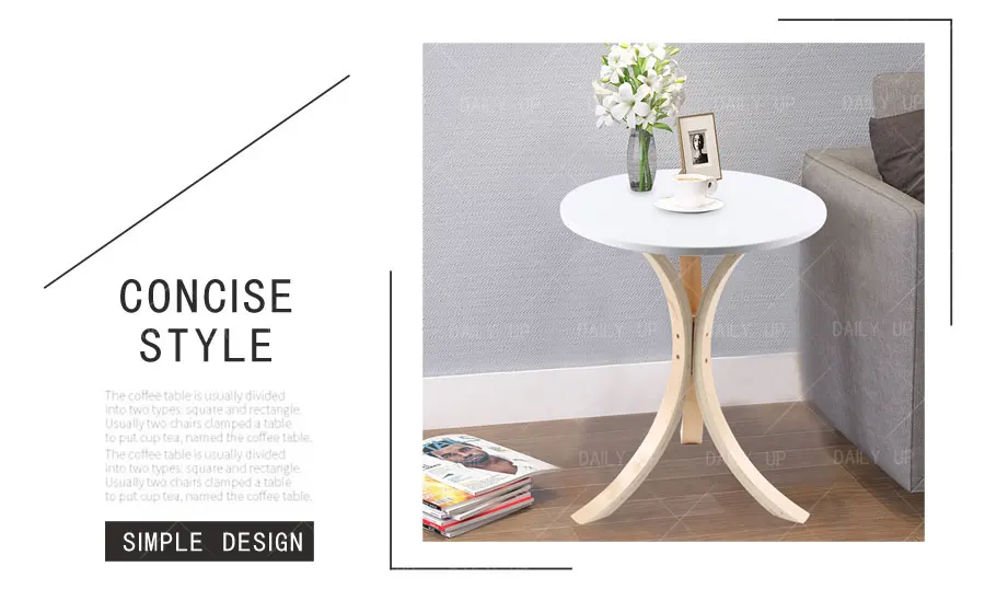 Nordic Wooden Round Table Luxury Leisure Coffee Table Concise Stylish Restaurant Dining Table For Living Room Dining Room