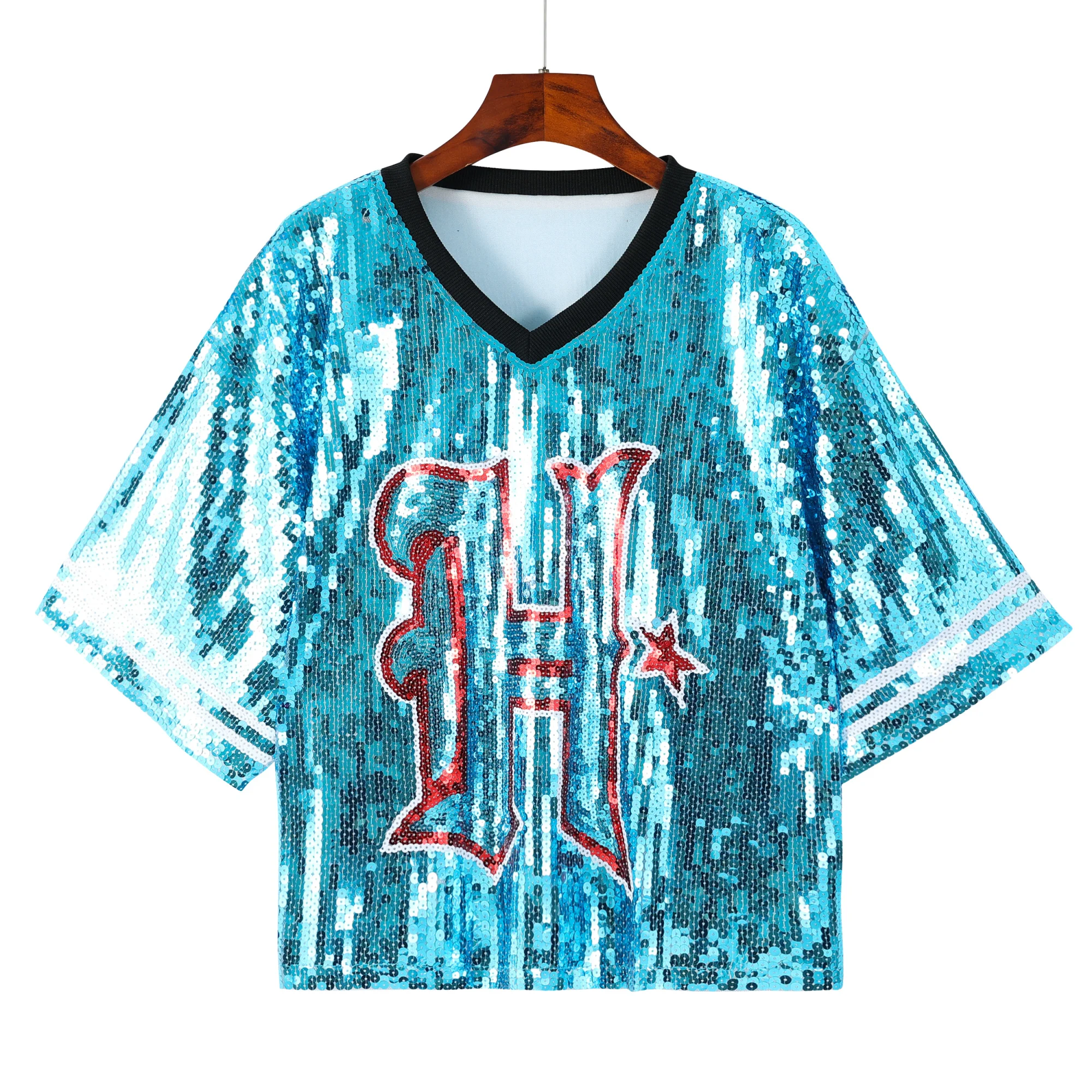 blue sequin jersey dress 17 Sequin Jersey Bubs & Keeks