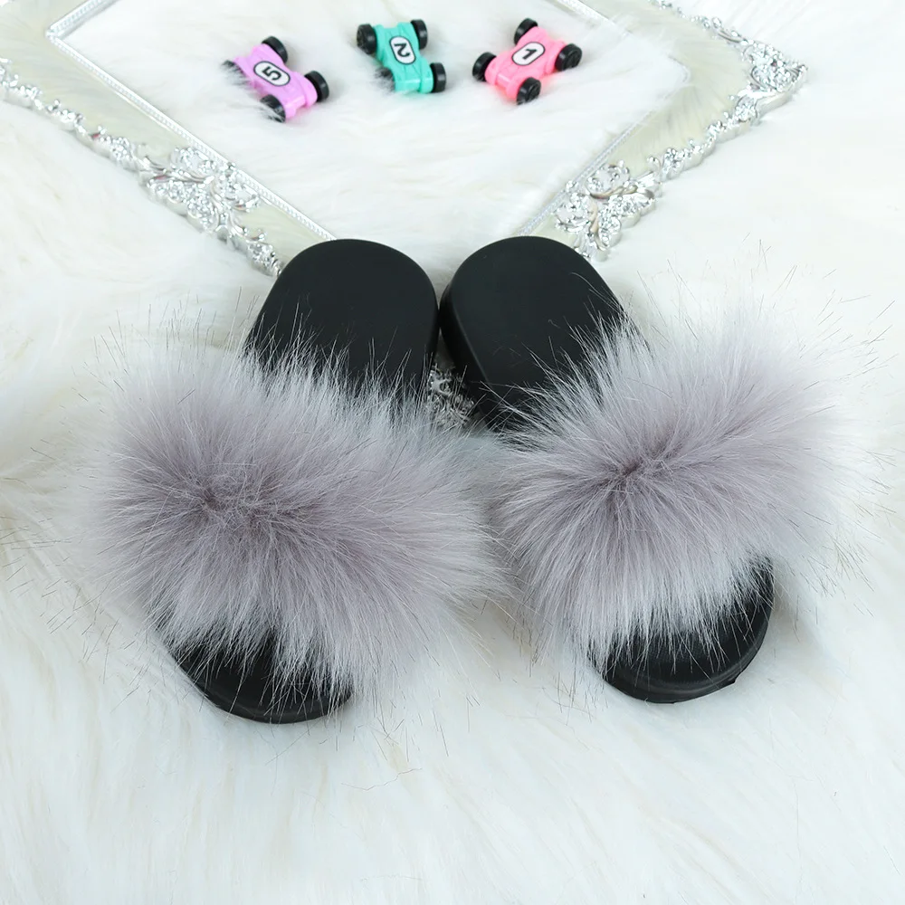 Summer House Home Indoor Mink Fur Fluffy Slippers Ladies For Women Fur  Slides Women Design Plush Slipper With Fur For Home Girls - AliExpress