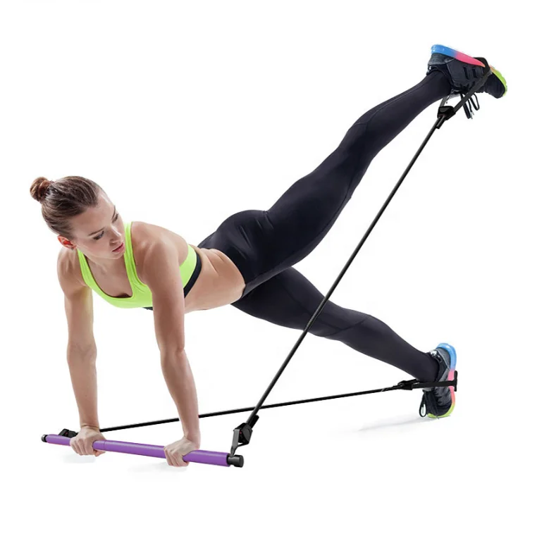 Details about   Yoga Pilates Stick Resistance Bands Bodybuilding Crossfit Gym Tube Workout squat 