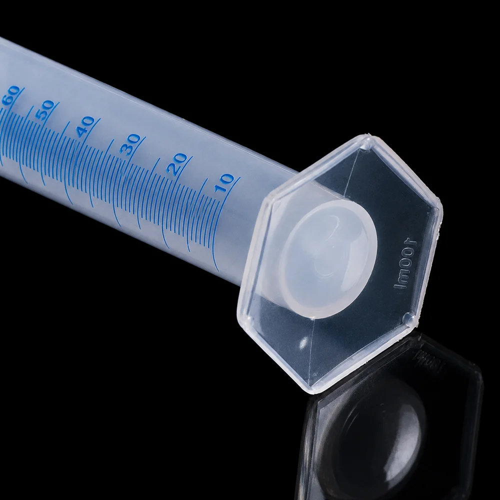 100ml プラスチック製目盛り付きシリンダー PP 計量シリンダー、透明な