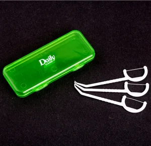 Daily Care New Arrival JS2001D Floss Toothpick UHMWPE Floss Bar with Portable Case